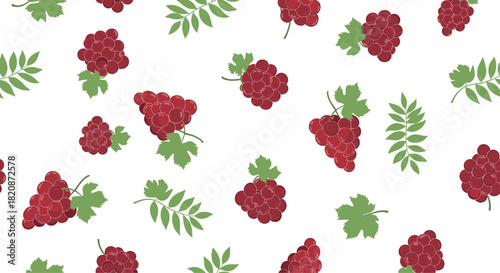 A repeating pattern of grapes.