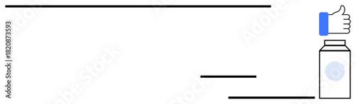 Approval concept. Approval communicated visually through iconography and gesture. Approval plays a vital role in branding, feedback systems, consumer trust, and social media marketing. Broad