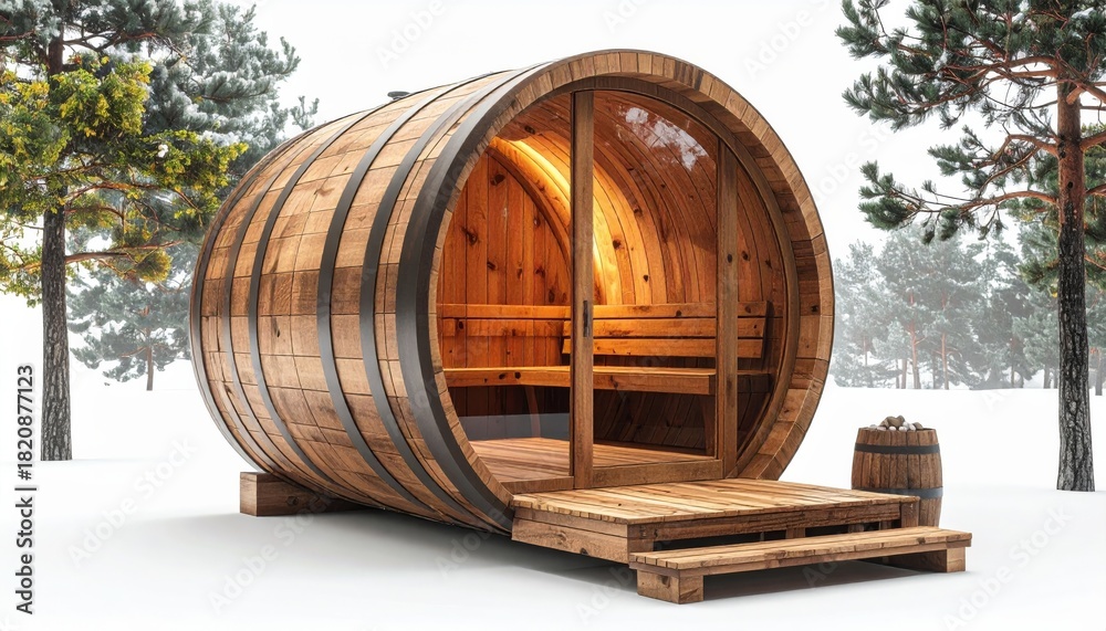 Obraz premium Beautiful sauna room picture