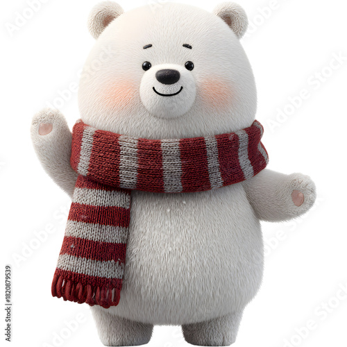 Christmas bear cartoon