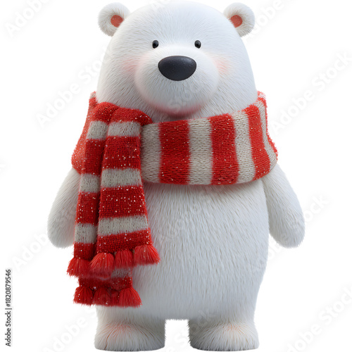 Christmas bear cartoon