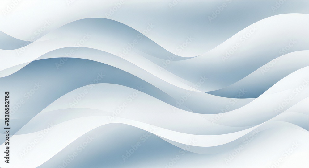 Fototapeta premium Modern abstract background with flowing light blue waves for website design or contemporary presentation backdrop