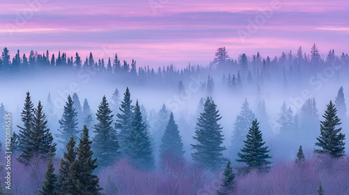 Commercial photos of natural forest mist scenes
