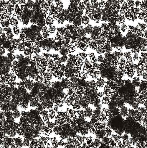 The noisy texture consists of masses of varying density.