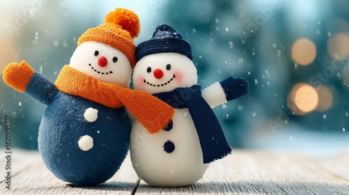 Two snowmen having a snowball fight, snowflakes frozen midair, crisp winter atmosphere --chaos 55 --ar 16:9 --raw --sref 1486951040 --stylize 500 --v 7 Job ID: 1a95d9e0-39e7-46e7-a4a1-70090592f5e4