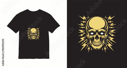 Graffiti skull graphic vector t-shirt design