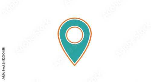 Title:
Vector illustration of teal map location pin with orange outline and white center, symbolizing navigation, maps, and geographic point of interest
Free Download Title:
Vector illustration of teal map location pin with orange outline and white center, symbolizing navigation, maps, and geographic point of interest
- GFXLoad