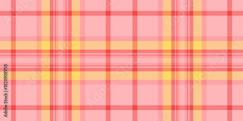 Site pattern tartan fabric, shape texture check plaid. Gift background vector seamless textile in light and pretty red colors.