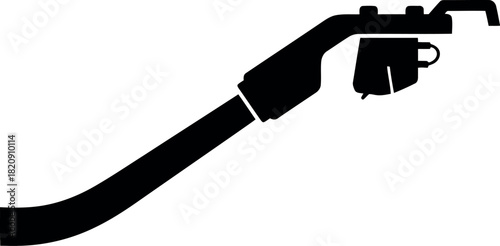 Black vacuum cleaner hose attachment