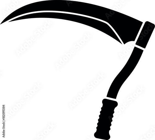 Grim reaper scythe silhouette