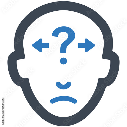 The Enigma Within: A mind map depicting the complexities of thought, symbolized by a questioning mind.