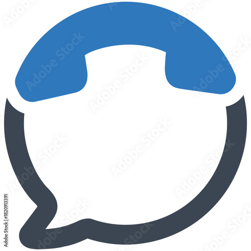 Telecommunication Concept: A modern digital illustration shows the intersection of communication and technology in a visual representation of a phone.