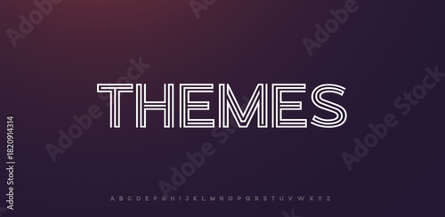 project font, technical draw style alphabet. Geometrical typography. letters, typographic design with draft strokes for architecture logo and headline. Isolated vector typeset