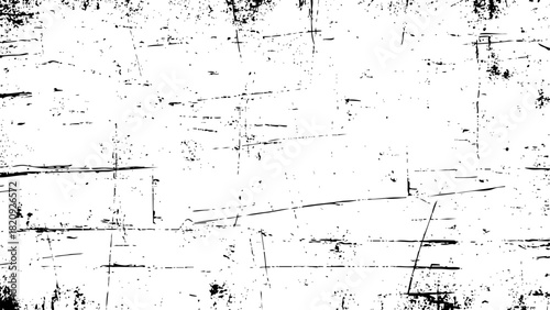 Abstract grunge texture background in black and white with rough distressed overlay and scratch marks vector