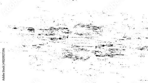 Abstract black and white grunge texture overlay with horizontal distressed noise and scattered speckles vector