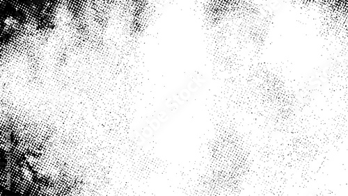Abstract black and white grunge texture background with noise and distressed overlay effect vector