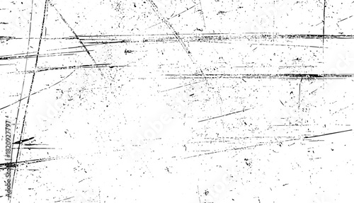 Abstract grunge texture background with black distressed scratches and noise on a white surface vector