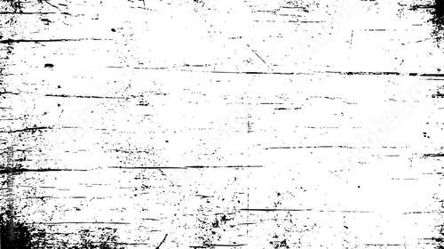 Abstract black and white grunge texture background with distressed horizontal lines and speckles vector