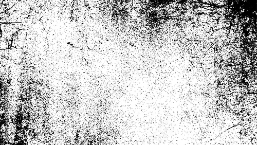 Abstract black and white grunge texture background with heavy distressed and scratched surface overlay effect vector