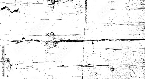 Abstract black and white grunge texture background with distressed overlay and rough surface detail vector