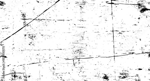 Abstract black and white grunge texture background with distressed overlay and rough surface detail vector