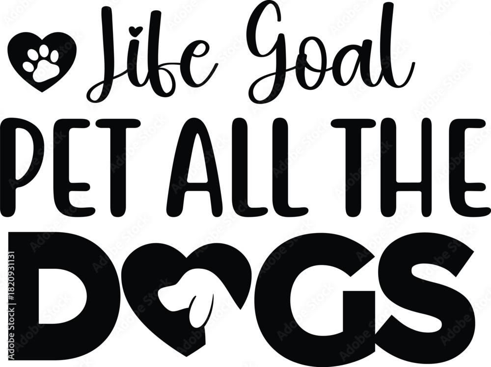 Obraz premium Dog SVG | Cute Puppy Paw Print | Cricut Cut File