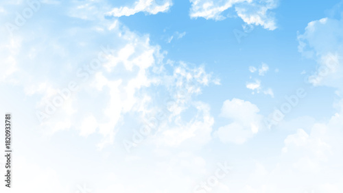 Blue dramatic sky with cloud. 