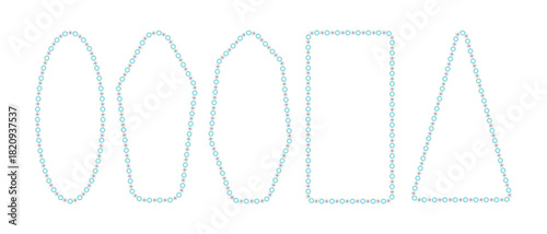 Geometric Shapes Outlines Collection Vector Art