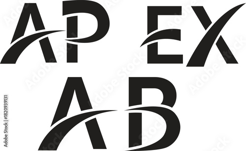 AP EX AB Letter Alphabet Set