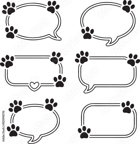 Paw print frames for pet lovers and custom designs