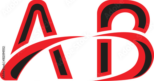 AB Letter  Logo Design Alphabet 