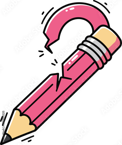 Discover the frustration of a broken pencil representing failure and the end of creative writing