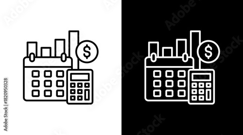 Budget-Tracker White Icon Set Design