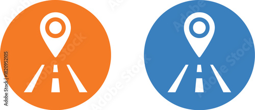 Map Location Pin Icons Navigation and Directional Guidance for Travel and Location Services