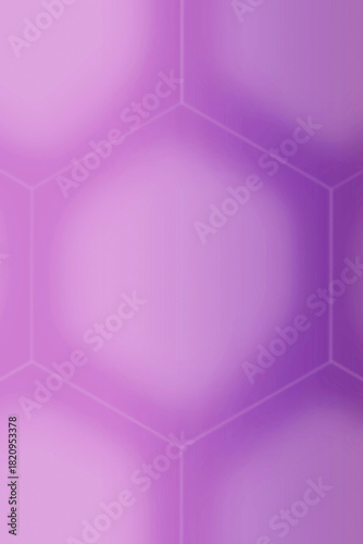 Illustration of Gradient Purple 3D Hexagon Pattern for Abstract Background