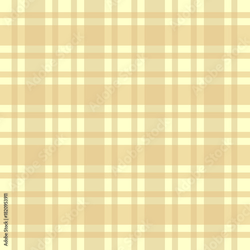 Beige Plaid Seamless Pattern – Neutral Checkered Background for Fabric and Wrapping Paper 