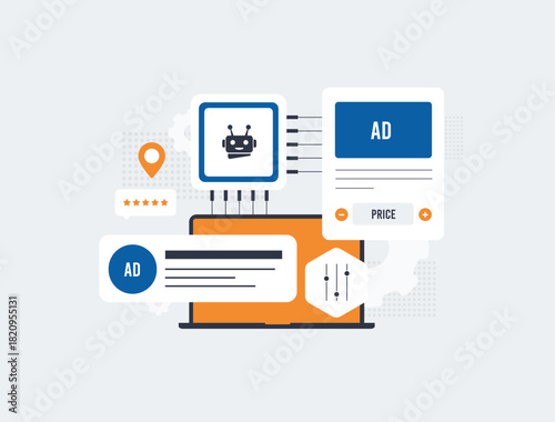 PPC advertising automation. AI bot optimizes programmatic ad campaigns and boosts conversion rates with precise targeting and real-time bidding adjustments for 2026 ppc performance marketing success.
