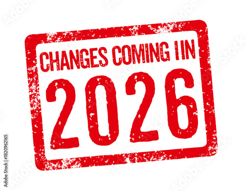 Red stamp - Changes coming in 2026