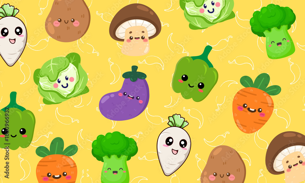 Obraz premium Yellow vegetables wallpaper 