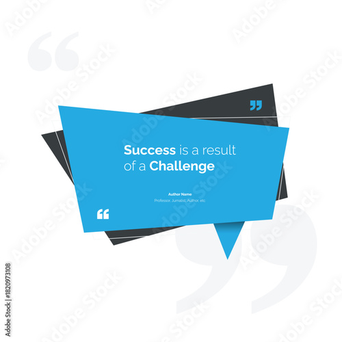 Bubble testimonial banner, quote, infographic. Social media post template designs for quotes. Empty speech bubbles, quote bubbles and text box