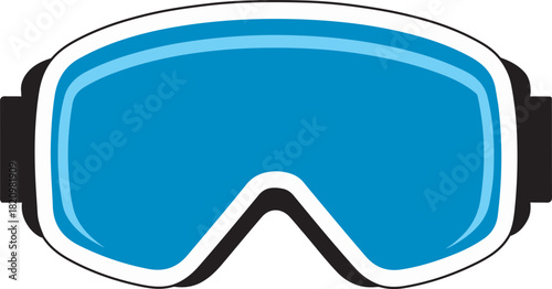Blue Ski Goggles for Winter Sports Protection