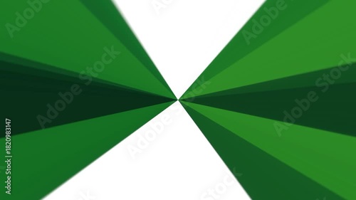 Green and white triangular wave animation background video 