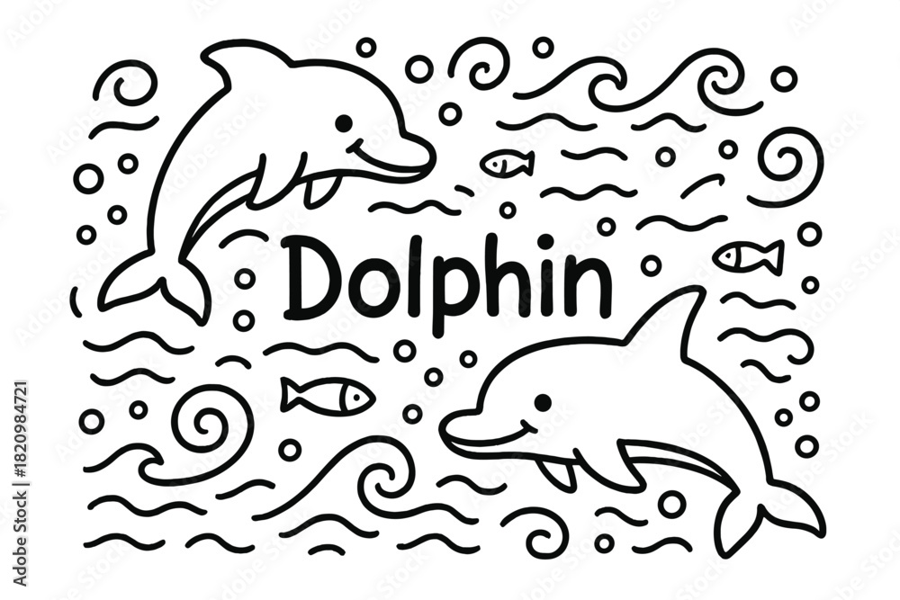 Naklejka premium The drawing has a playful and fun mood