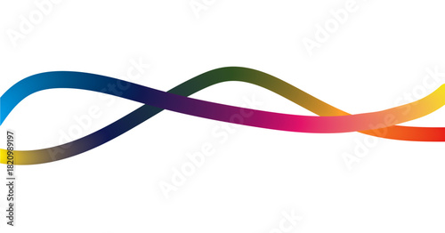 Colorful Ribbon Abstract Design