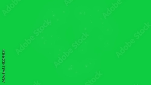 Valentine heart explosion shining particle effect on green screen for VFX and chroma key