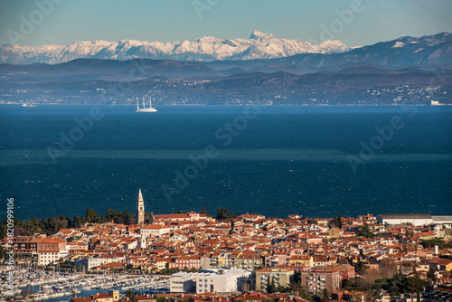Canvastavla Izola view, Triglav, Slovenia,