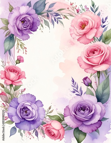 Mother's Day greeting card design, _watercolor 