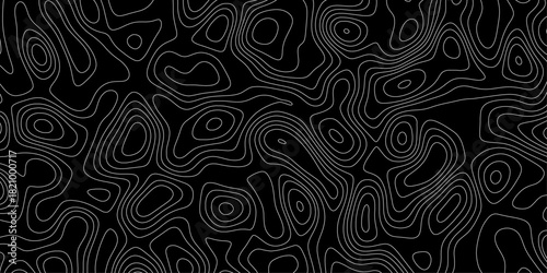 Topographic map. Contour abstract background. Modern design with White background with topographic wavy pattern design. 