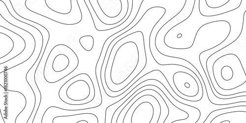 Topographic map. Contour abstract background. Modern design with White background with topographic wavy pattern design. 