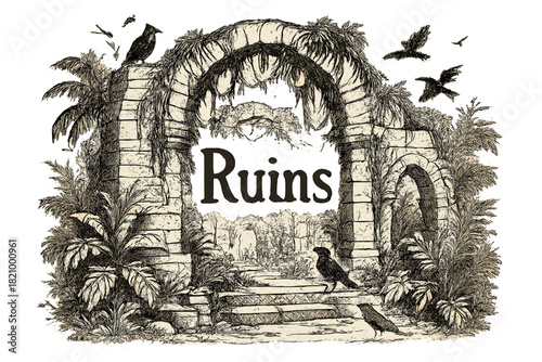 Ruins is the title of the image